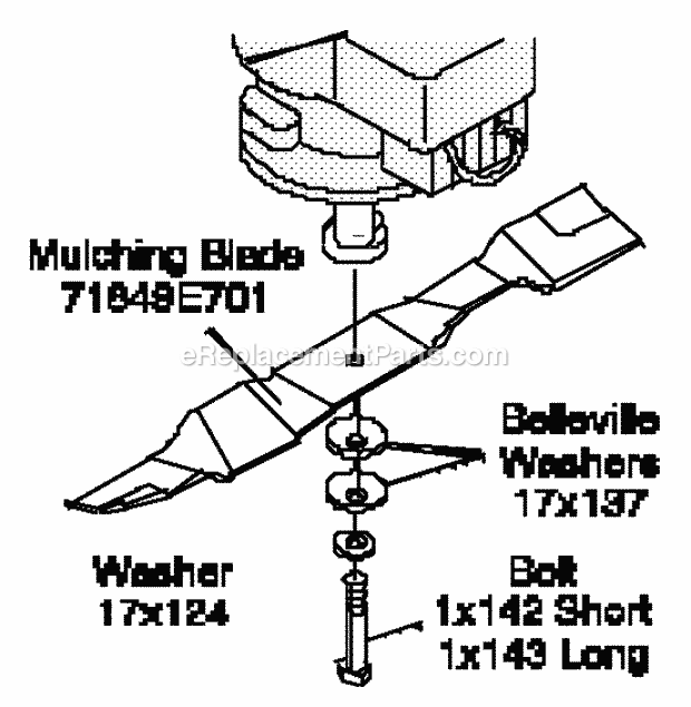 Murray 24022D (1997) Mulcher Kit Replacement_Parts Diagram