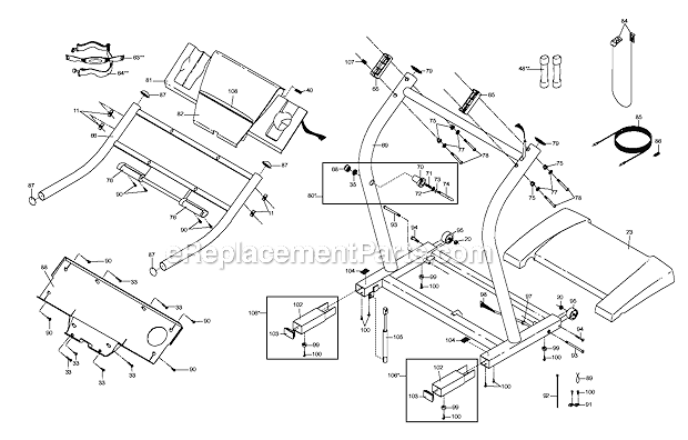 Nordictrack Nttl09610 Parts List And Diagram