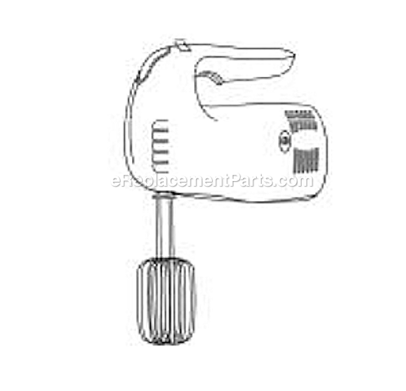 Oster 2492 Hand Mixer Page A Diagram