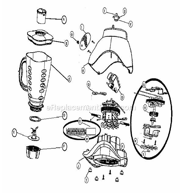 Oster 6697-022 14 Speed Blender Page A Diagram