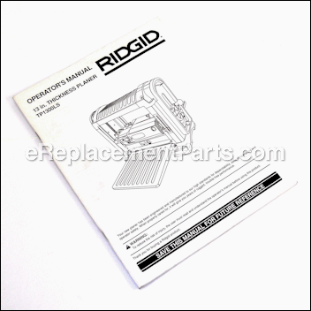 Ridgid TP13002 Parts List and Diagram : eReplacementParts.com