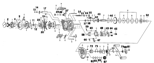 Pflueger PFLCONTSSWLP Contender Wide Spool Reel Page A Diagram