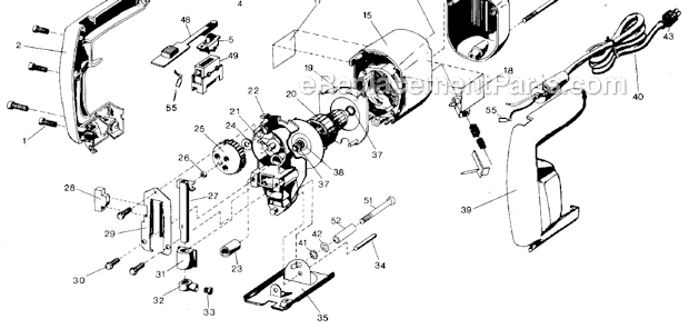Black and Decker 7530 Type 1 2-Speed Jig Saw Page A Diagram