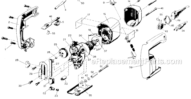 Black and Decker 7530 Type 2 2-Speed Jig Saw Page A Diagram