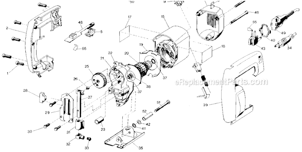 Black and Decker 7530 Type 3 2-Speed Jig Saw Page A Diagram