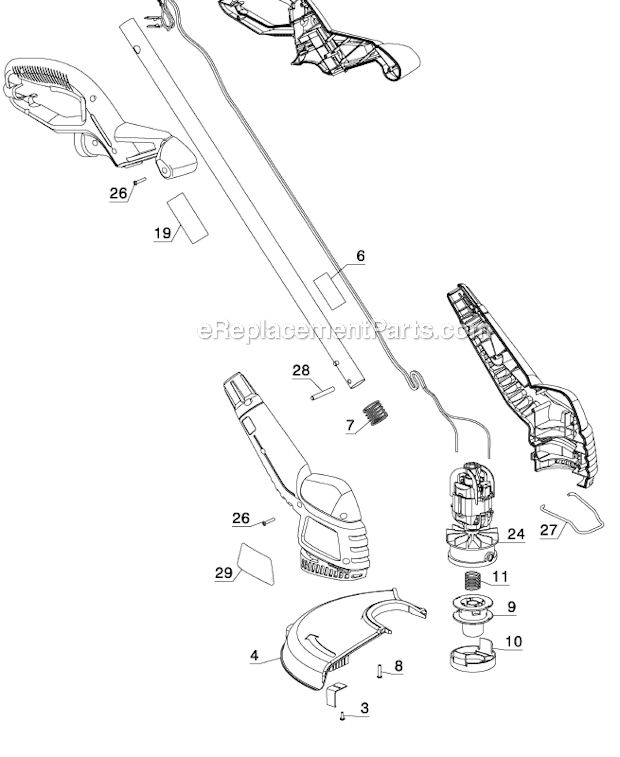 Black and Decker ST4500 (Type 4) Trimmer Edger Page A Diagram