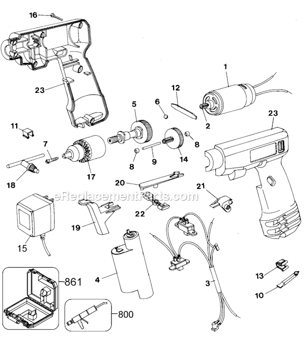 Black and Decker TV200K (Type 1) 6V Cordless Drill Page A Diagram