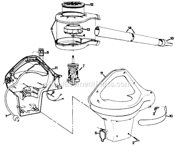 Weed Eater 2500 Electric Blower Page A Diagram