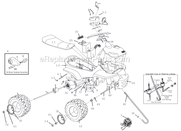 Power Wheels 78473-9993 Kawasaki Mojave 250 Page A Diagram