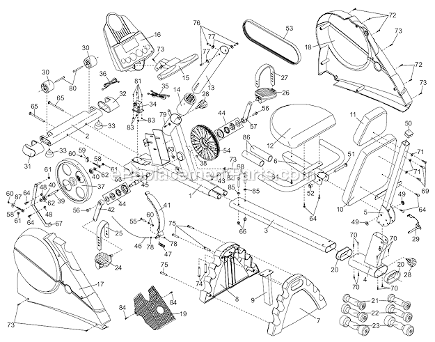 ProForm PFCCEX39912 Crosstrainer 970 Page A Diagram