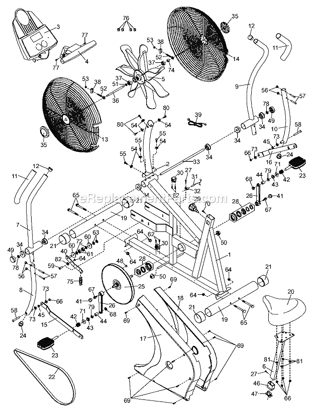 ProForm PFEMEX15010 Pf Whirlwind Page A Diagram