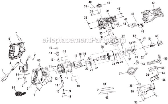Ridgid R3002 Compact Orbital Reciprocating Saw Page A Diagram