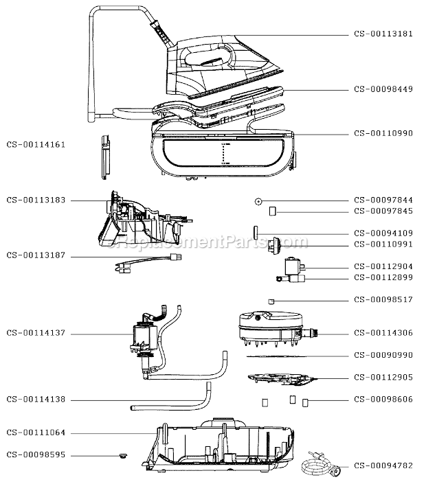 Rowenta DG8030U0/23 Iron Page A Diagram