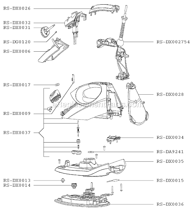 Rowenta DX9800U1 Steam Iron Page A Diagram