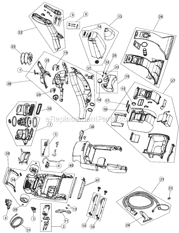 Royal RY7940 Procision Carpet Cleaner Page A Diagram
