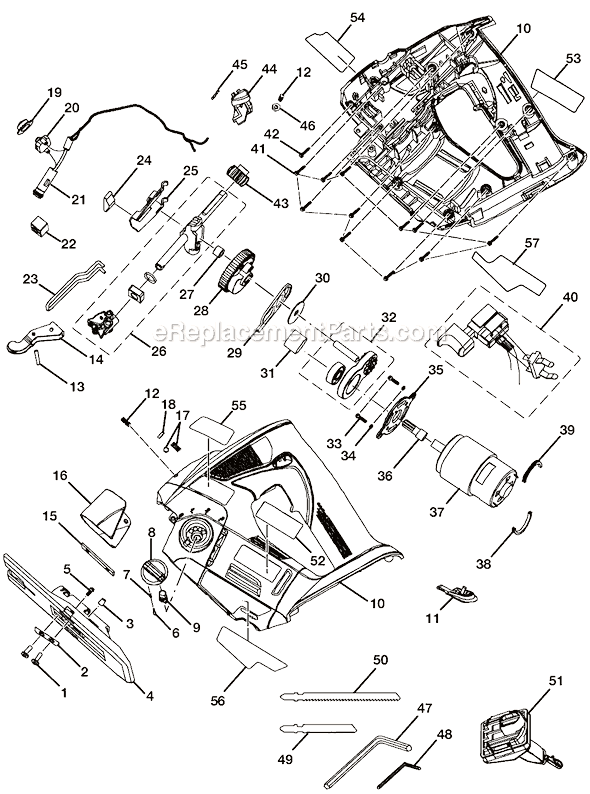 Ryobi P521 18V Jig Saw Page A Diagram