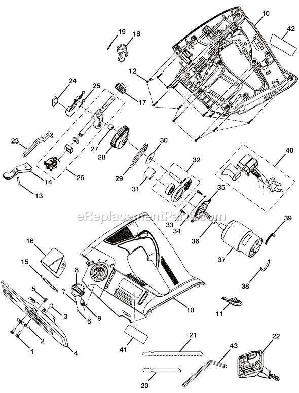Ryobi P522 18V Jig Saw Page A Diagram