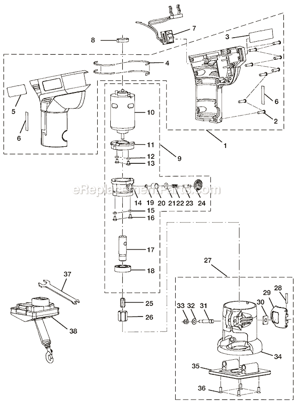 Ryobi P600 18V Cordless Trimmer Page A Diagram