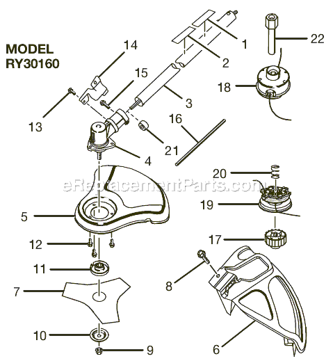 Ryobi BC30 Parts List and Diagram - (RY30160) : eReplacementParts.com
