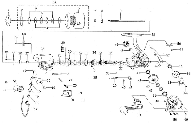 Shakespeare AGL840 Agility Reel Page A Diagram