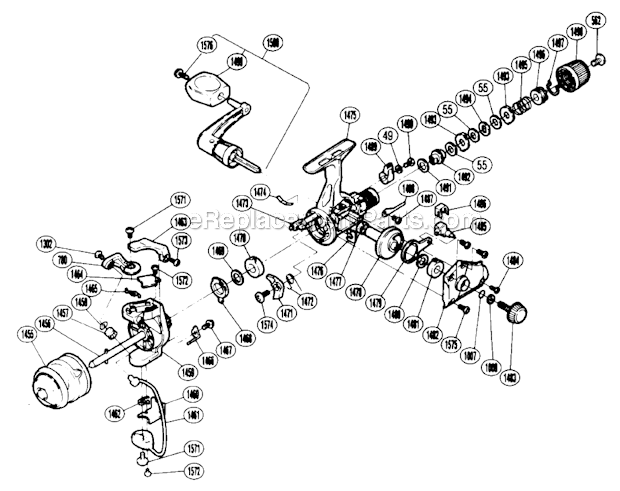 Shimano FX-100 (88-35) Spinning Reel Page A Diagram