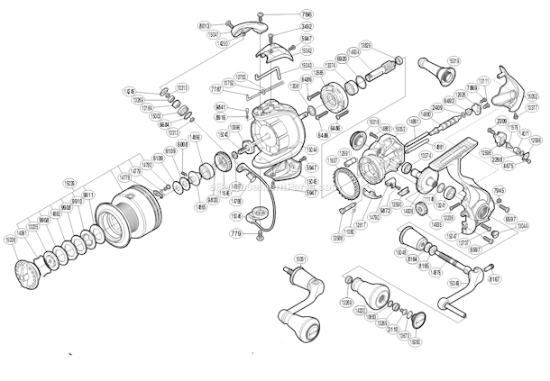 Shimano SA-4000FG Sustain Spinning Reel Page A Diagram