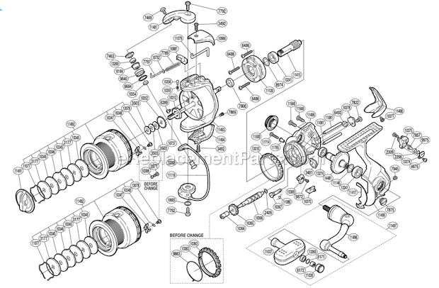 Shimano ST-2500MGFB Stradic Spinning Reel Page A Diagram