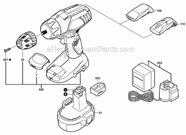Skil 2866 Cordless Drill Page A Diagram