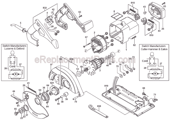 Skil 5125 TYPE 1 (F012512500) 6-1/2 in. Circular Saw Page A Diagram