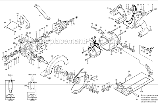 Skil HD77-72 7-1/4 Worm Drive Saw w/Twist Lock Page A Diagram