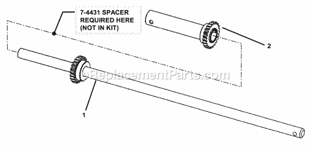 Snapper 7060412 Long & Short Axle Kit Long  Short Axle Kit Diagram