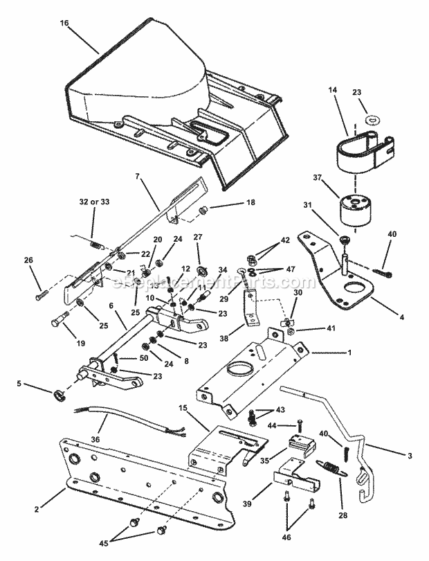 Snapper 7060571 Automatic Blade Stop Kit Automatic Blade Stop Diagram