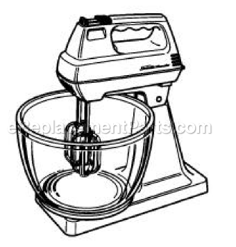 Sunbeam 2362-001 Hand/Stand Mixer Page A Diagram
