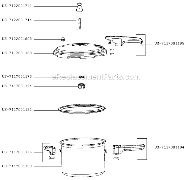 T-Fal YL223LA6 Pressure Cooker Page A Diagram