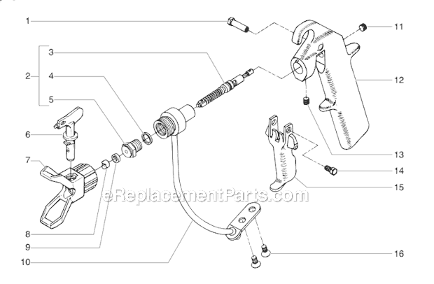 Titan SGX-20 (520-100) Airless Spray Gun Page A Diagram