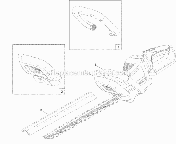 Toro 51494T (313000001 - 313999999) 22in Cordless Hedge Trimmer 20_Volt_Cordless_Trimmer_Service_Parts Diagram