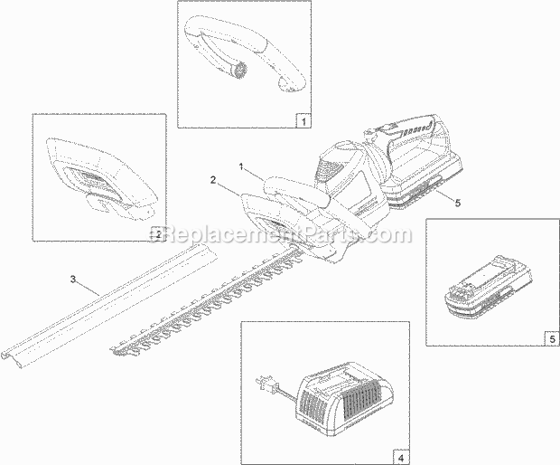 Toro 51494 (313000001 - 313999999) 22in Cordless Hedge Trimmer 20_Volt_Cordless_Trimmer_Service_Parts Diagram