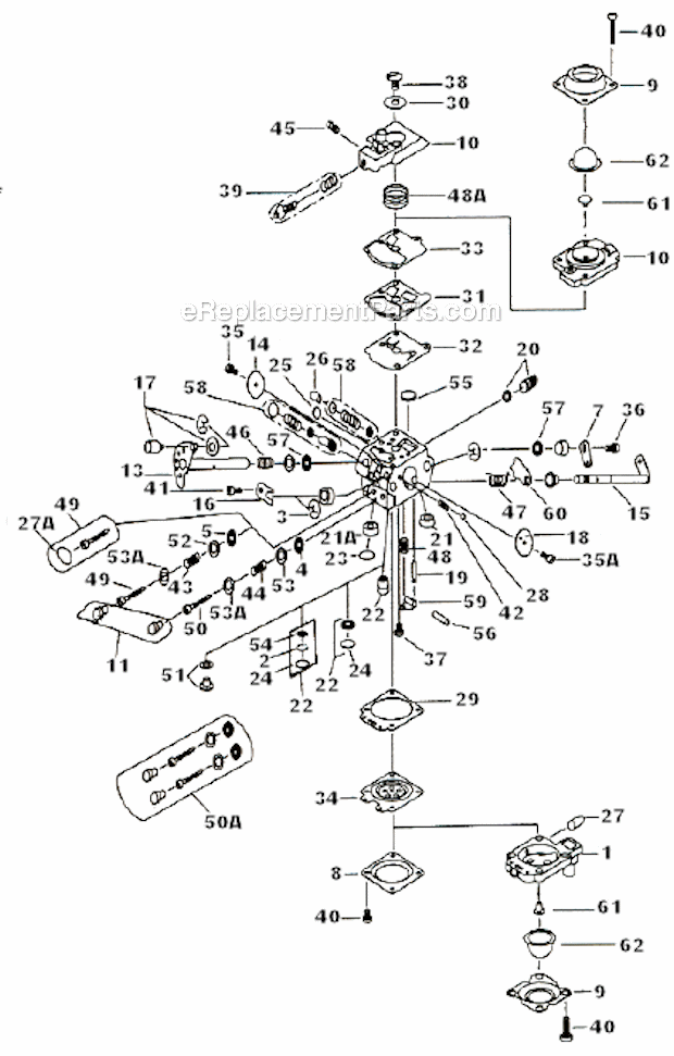 Walbro WT-924-1 Carburetor Page A Diagram