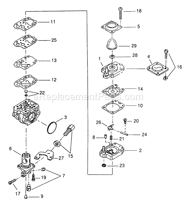 Walbro WYJ-142-1 Carburetor Page A Diagram
