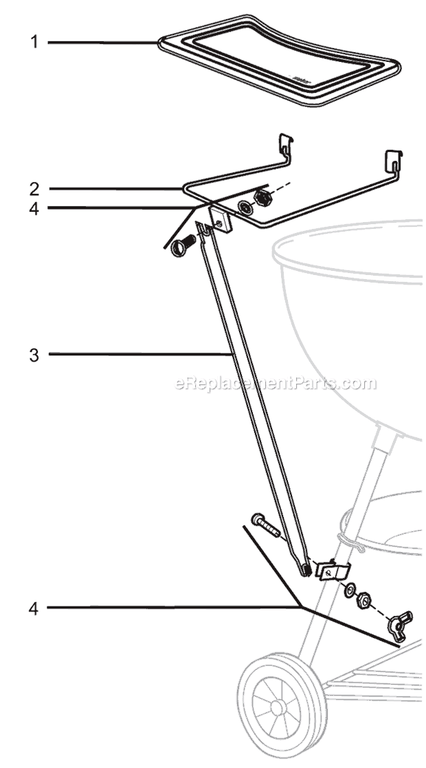 Weber 1800 Work Table Page A Diagram