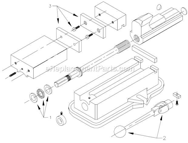 Wilton 1240N Verti-Lock Machine Vise Page A Diagram