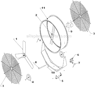 Part Location Diagram of 01722 Airmaster Rocker Switch