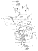 Crankshaft Assembly Diagram and Parts List for WFT-16022  Airstream Trimmer