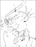 Governor Assembly Diagram and Parts List for WFT-16022  Airstream Trimmer