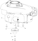 Engine - Top Level Assembly Diagram and Parts List for WFT-16022  Airstream Trimmer