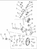 Valve Timing Assembly Diagram and Parts List for WFT-16022  Airstream Trimmer