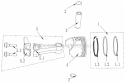 Piston/Connecting Rod Assembly Diagram and Parts List for WLE-799  Airstream Edger