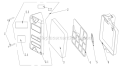 Air Filter Assembly Diagram and Parts List for WLE-799  Airstream Edger
