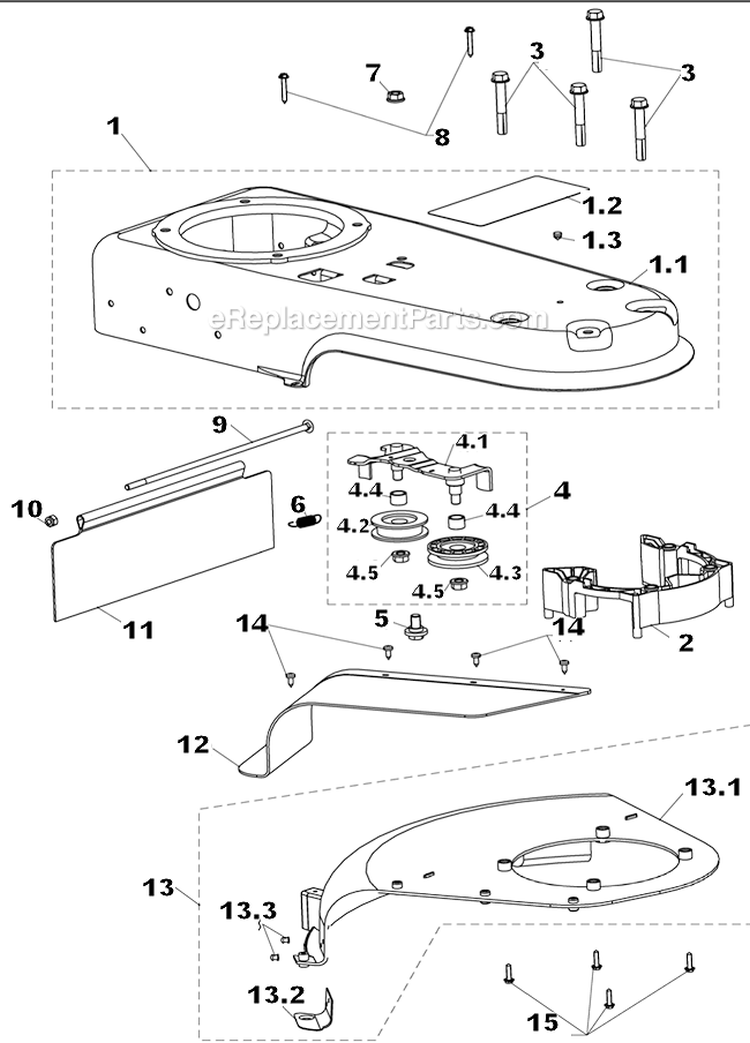 Frame Assembly Diagram and Parts List for WFT-16022  Airstream Trimmer