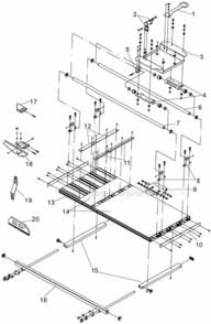Part Location Diagram of 200025 Alpha Brush